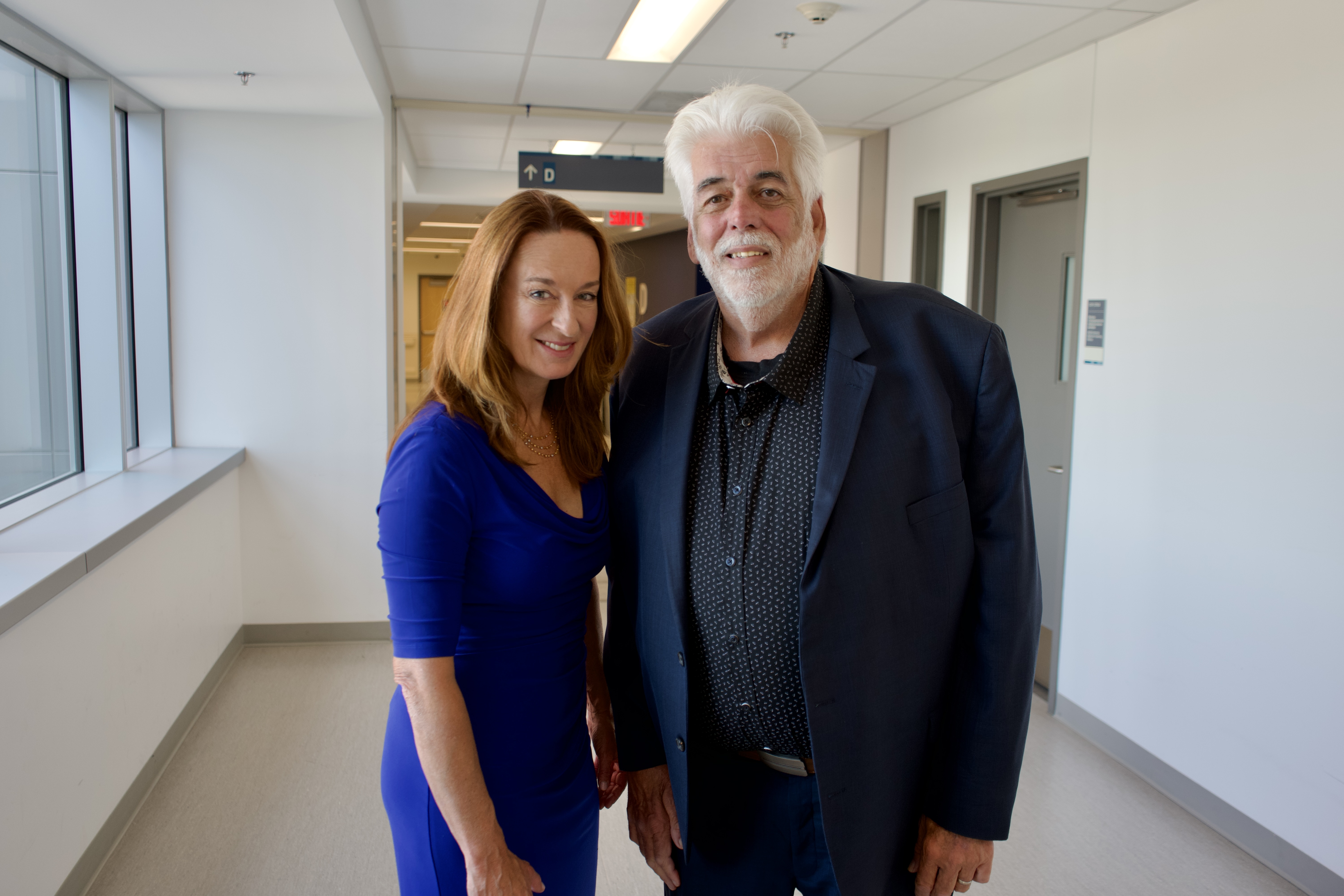 Photo de Jeff avec la Dre Opatrny