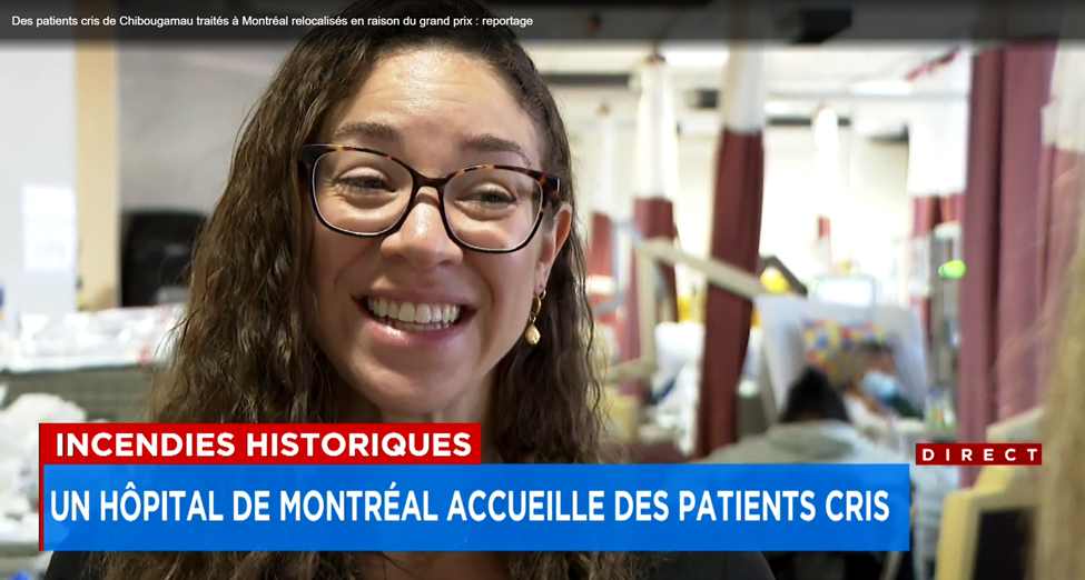 L’unité de dialyse de l’hôpital général de Montréal a réussi à accommoder des patients cris de Chibougamau