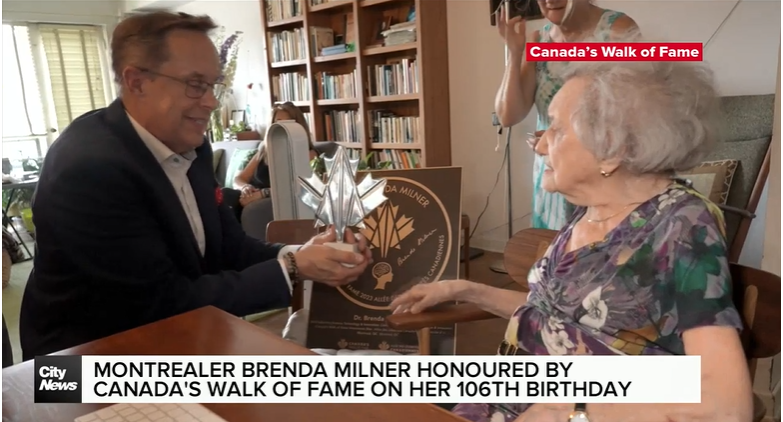La neuropsychologue Brenda Milner honorée par le Walk of Fame du Canada à l'occasion de son 106e anniversaire