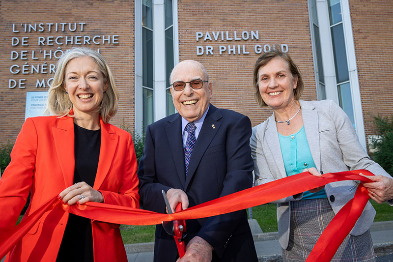 Un pavillon de l'Institut de recherche du Centre universitaire de santé McGill nommé en l'honneur du Dr Phil Gold

