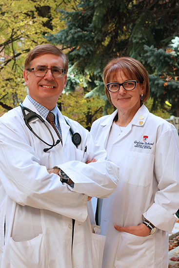 Dr José A. Morais et Guylaine Bachand, infirmière clinicienne en gériatrie