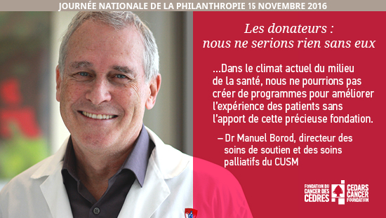 Docteur Manuel Borod, directeur des soins de soutien et des soins palliatifs du CUSM