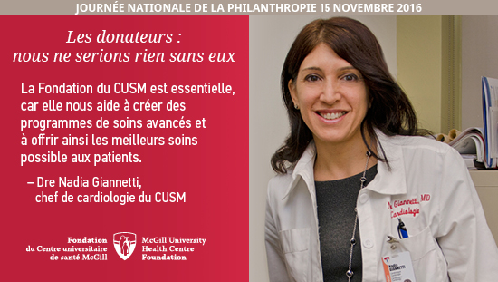 Docteure Nadia Giannetti, chef de cardiologie du CUSM